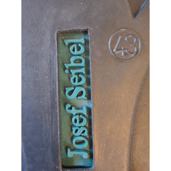 Josef Seibel Shoes Size 43 (11) Black Leather Slipon Sandals Excellent Condition - Picture 6 of 10